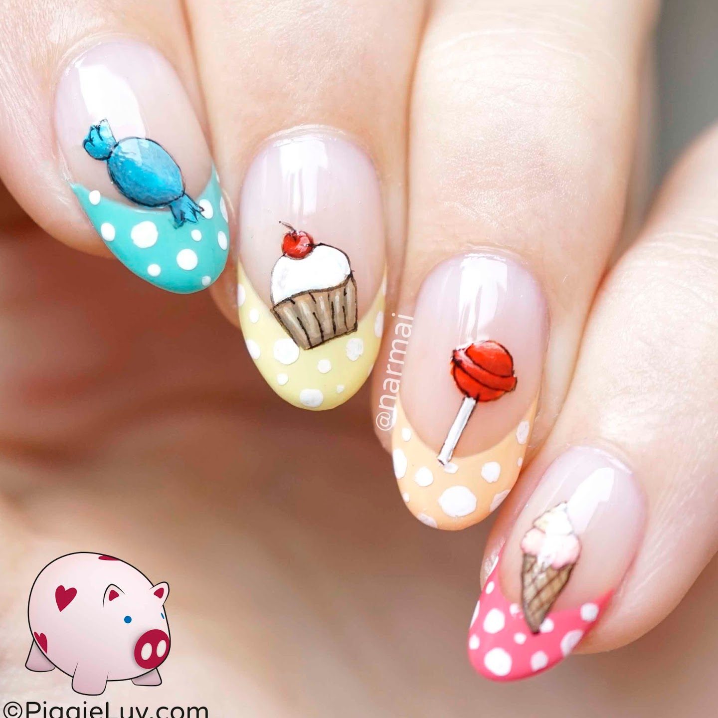 candy nail art