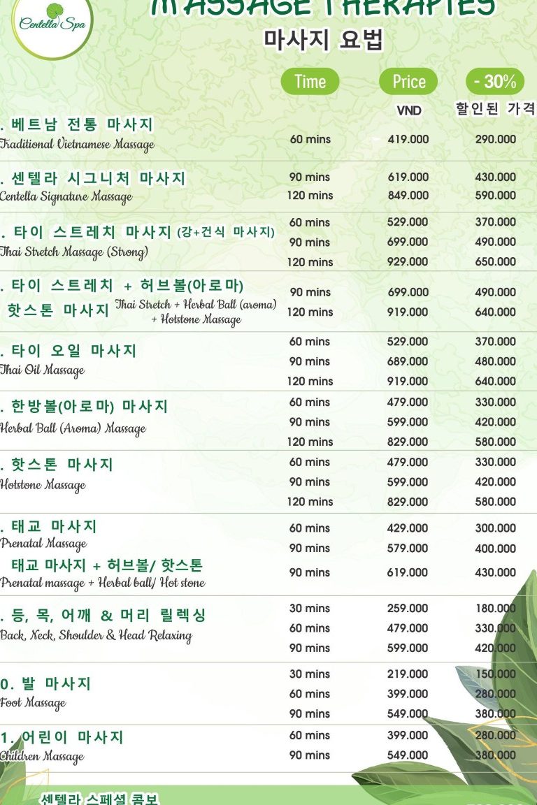 centella spa therapy