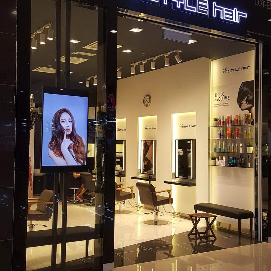 premium old skool hair salon ampang haircut colour facial nail services