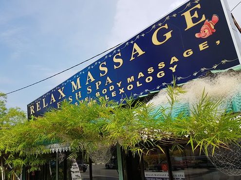 relax massage and fish spa